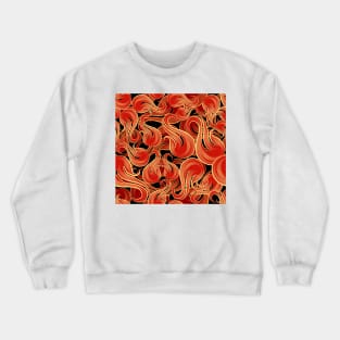 Flame Pattern Crewneck Sweatshirt